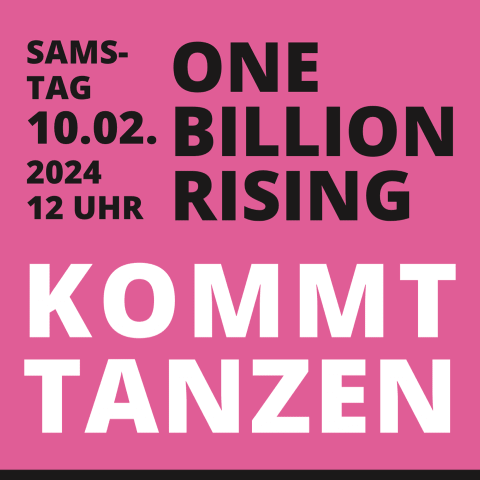 Ausschnitt Flyer „One Billion Rising“